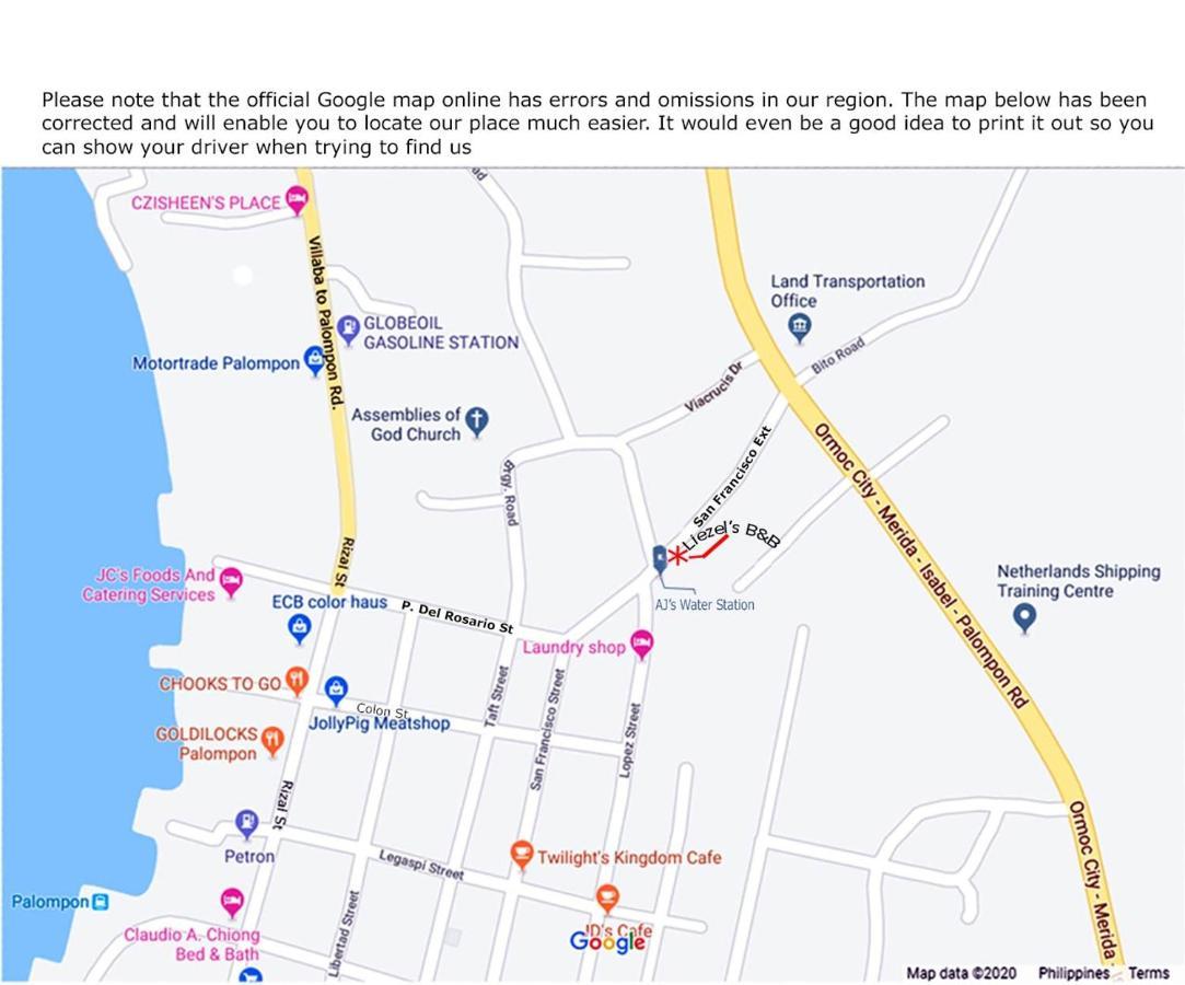 Leizel'S Bed & Breakfast Palompon Екстер'єр фото